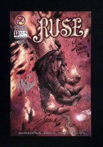 Ruse #12  Dc Comics 2002 Vf/Nm  Signed By Mike Perkins, Mark Waid, Laura Depuy 
