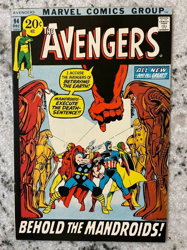 Avengers # 94 VF/NM Marvel Comic Book Black Panther Iron Man Captain America RD1