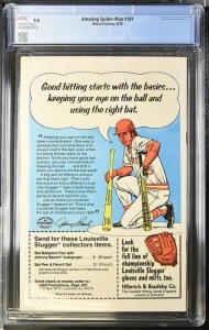Amazing Spider-Man #181 1978 Marvel CGC 9.4 Mark Jewelers insert White Pages
