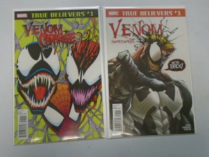 True Believers Venom Homecoming + Venom and Carnage NM (2018)