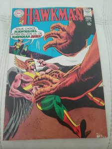 Hawkman #24 Silver Age March 1968 White Pages  Back cover needs cleaning 