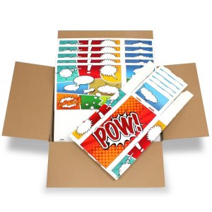 Short Comic Box - Art - Pow - 5 Boxes