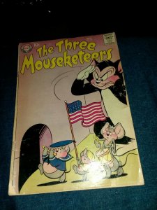 Three Mouseketeers #20 dc comics 1958 silver age classic american flag cover