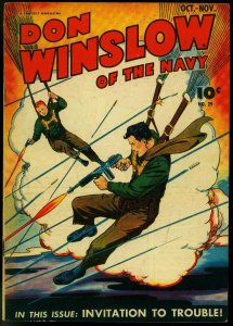 DON WINSLOW OF THE NAVY #29 1945-WW II PARACHUTE COVER FN/VF