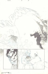 Thor: God of Thunder #4 p.14 - Thor Action Splash - 2013 art by Esad Ribic