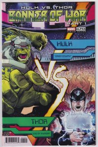 Hulk vs. Thor: Banner of War Alpha Coccolo Cover (2022) Hulk