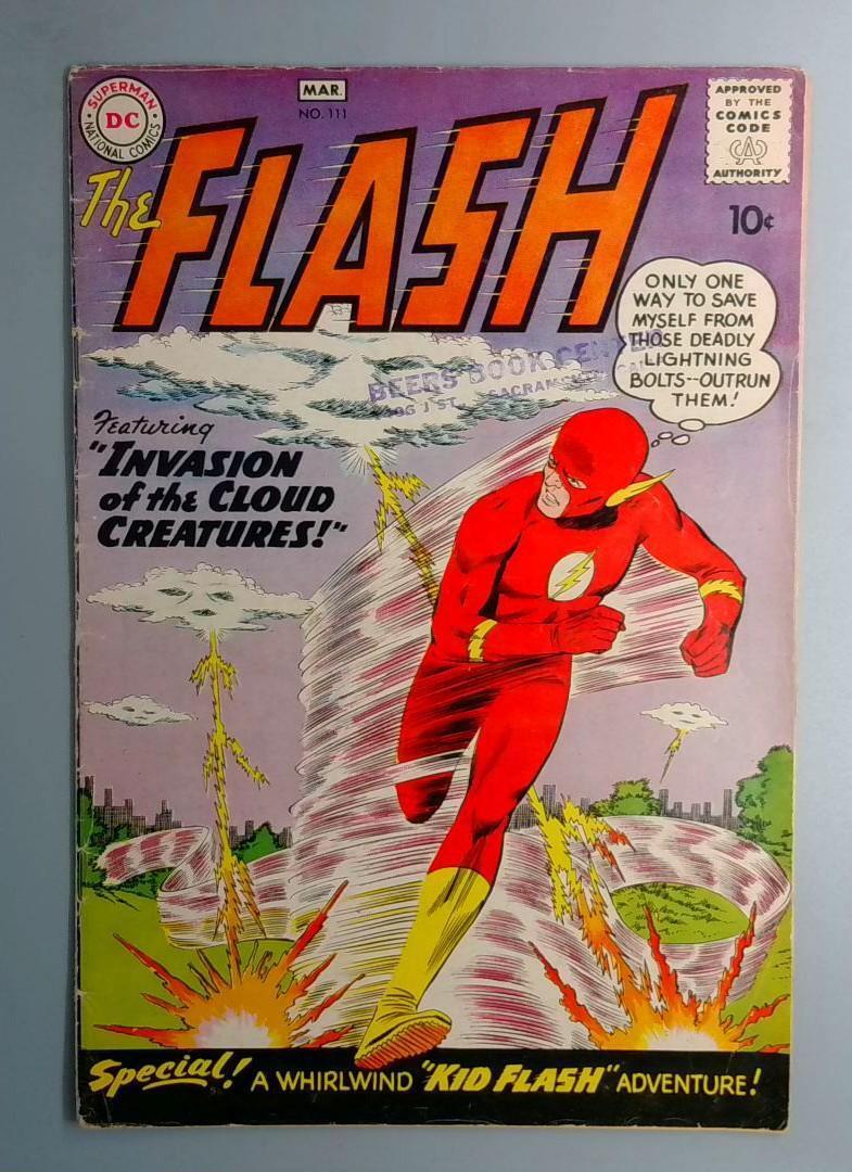 Flash #111 VG+ 2nd Appearance of Wally West DC Comics 1960 BW1