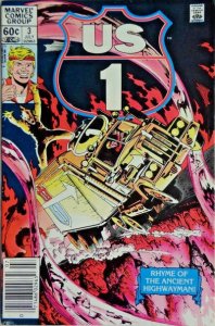 U.S. 1 #3 (Newsstand) VF ; Marvel | US1 Truck Driver Super Hero