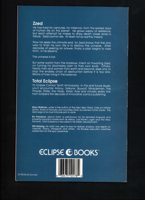 TOTAL ECLIPSE 2pc LOT - #1 & The Seraphim Objective (#1 6.5/ SO 8.0) 1988