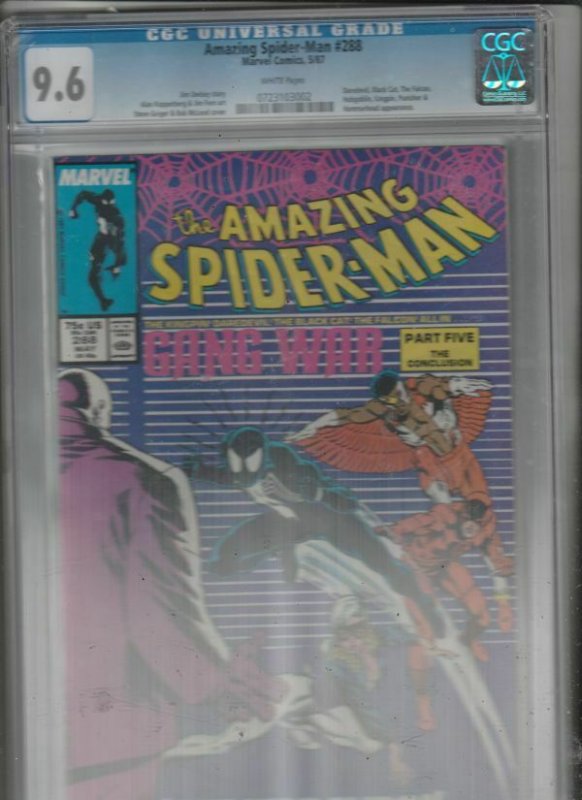Amazing Spider-Man CGC #288 (May-87) NM+ Super-High-Grade Spider-Man