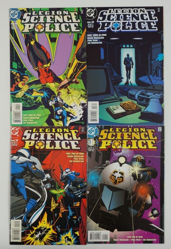 Legion of Super-Heroes: Science Police #1-4 FN/VF complete series - dc comics 