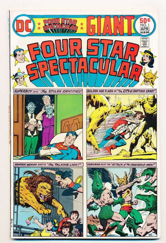 Four Star Spectacular (1976 DC) #1 VF Superman, Wonder Woman, Flash, Hawkman