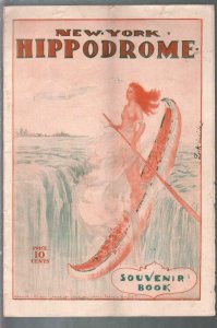 New York Hippodrome Souvenir Book 1910-spicy Indian girl cover-Archie Gunn-VF