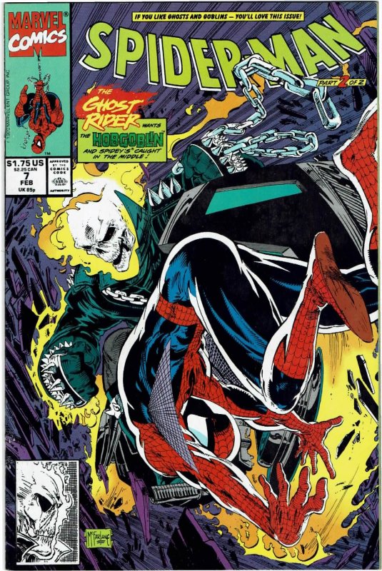 Spider-Man #7 (1990 v1) Todd McFarlane Hobgoblin Ghost Rider NM