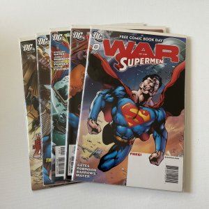 War Of Superman 0 1 2 3 4 Lot Run Set Near Mint Nm Dc Comics