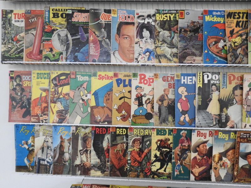 Huge Lot 140+ Golden/ Silver Age Comics W/ Western,  Drama, Funny Animal+ Avg Gd