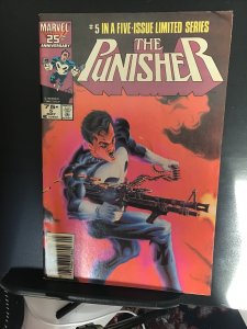 The Punisher #5 (1986) high-grade final mini series issue key! VF+ Wow