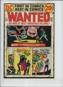 Wanted , World's Most Dangerous Villains #3 vf- to vf 