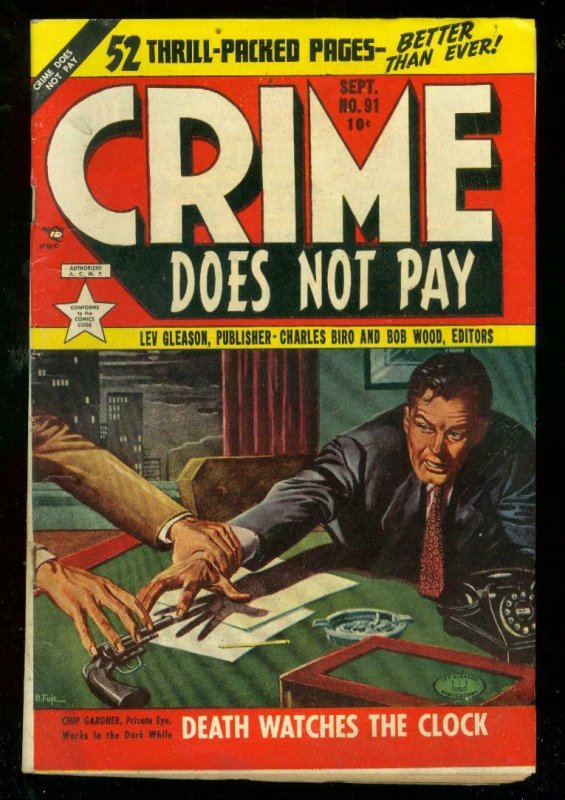 CRIME DOES NOT PAY #91 1950-LEV GLEASON-AL McWILLIAMS VF 