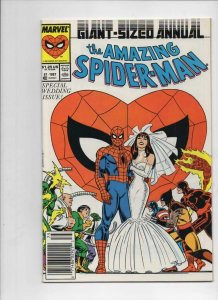 Amazing SPIDER-MAN #21 Annual, VF+, Wedding, Mary Jane, 1963 1987 more in store 