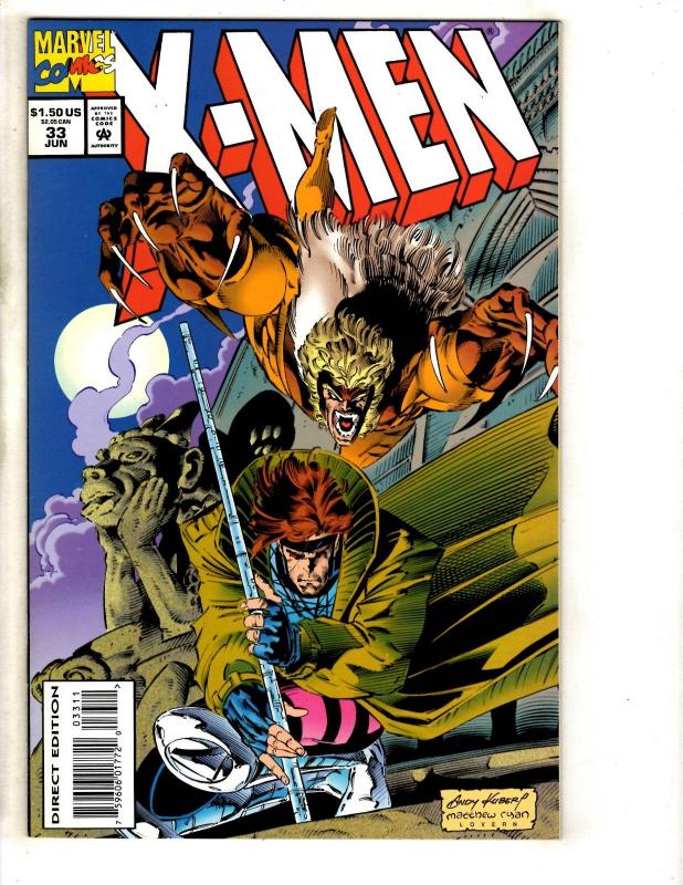 10 X-Men Marvel Comic Books # 31 32 33 37 40 41 42 43 44 50 Gambit Wolverine JD2