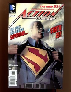 ACTION COMICS #9 - 2ND APPEARANCE OF CALVIN ELLIS (9.2 OB) 2012