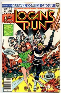 LOGAN'S RUN #1, VF/NM, Movie Adaption, George Perez, 1977, Bronze age