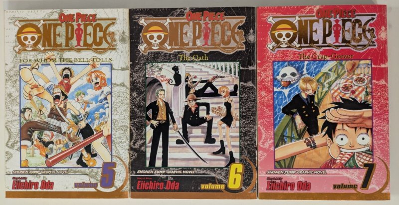 One Piece Gold Foils 5-7 (1st Edition)