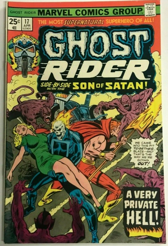 GHOST RIDER#17 FN/VF 1975 MARVEL BRONZE AGE COMICS