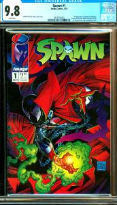 Spawn #1 CGC Graded 9.8 1st Spawn, Pull Out Spawn Poster