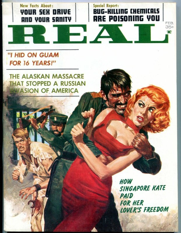 Real Magazine February 1963-Spicy Menace cover-Harvey Glatman