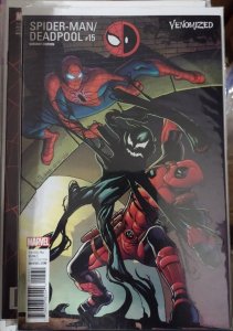 SPIDER-MAN / DEADPOOL # 15 2017 MARVEL VENOMIZED VARIANT COVER WILLIAMS