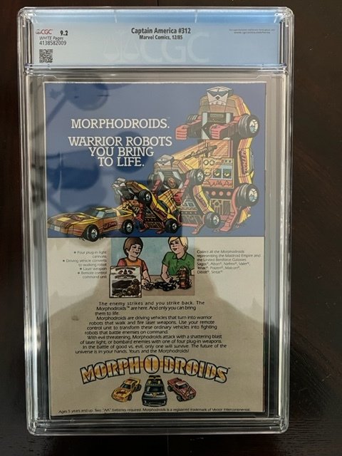 Captain America #312 Direct Edition (1985) - 1st Flag Smasher