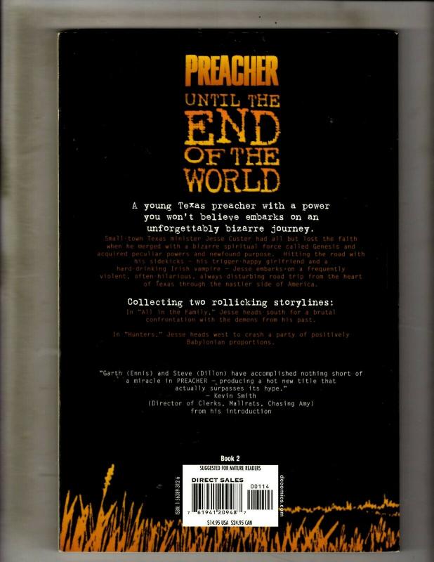 Preacher Vol # 2 Until End Of World DC Vertigo TPB Graphic Novel Comic Book J324