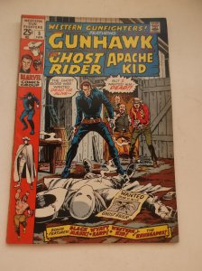 MARVEL: WESTERN GUNFIGHTERS #5, FEAT: GHOST RIDER/GUNHAWK/APACHE KID, 1971, VF!! 