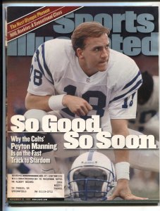 Sports Illustrated 9/22/1999 PEYTON MANNING cover NHL rookies
