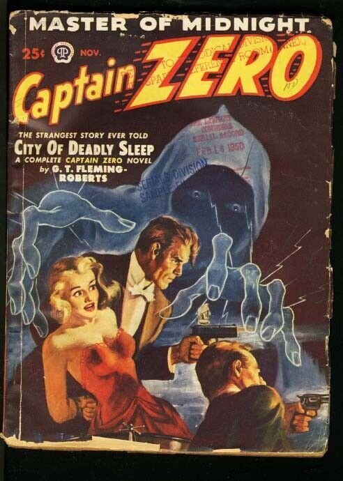 CAPTAIN ZERO 1949 NOV-#1-WOMAN TIED UP ON COVER VG