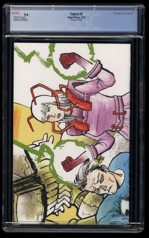 Copra #2 CGC NM 9.4 White Pages 2nd Print Scarce!