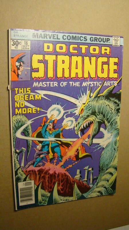 DOCTOR STRANGE 18 *SOLID* MARVEL BRONZE AGE BRUNNER ART MOVIE