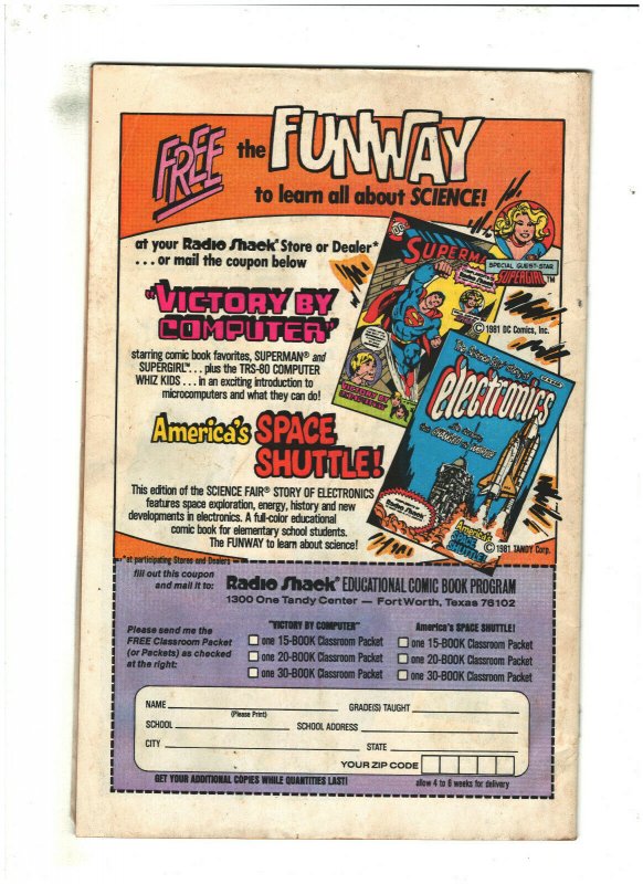 Superman: Victory By Computer VG+ 4.5 DC Comics 1981 Radio Shack, Curt Swan 