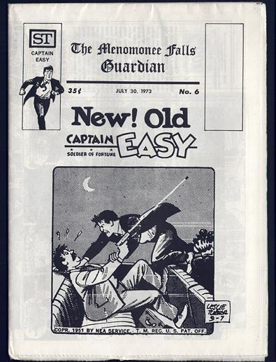 MENOMONEE FALLS GUARDIAN 6 VF-NM CAPTAIN EASY 1973 POPE