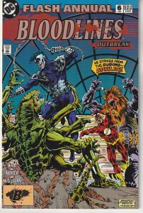 The Flash Annual #6 (1993)  Bloodlines Tie In ! 1st Argus !
