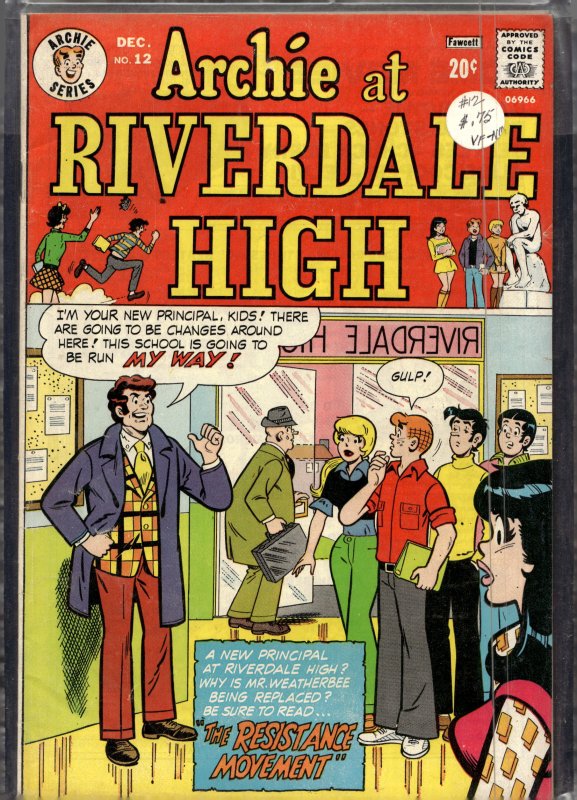 Archie at Riverdale High #12 (1973) Archie at Riverdale