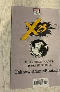 X-23 #1 (2018) Padilla trade virgin variant