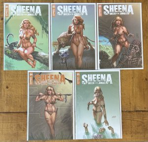 Sheena Queen Of The Jungle #1,2,3,4,5 Joe Linsner NM Dynamite