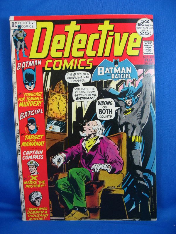 DETECTIVE COMCS BATMAN 420 VF- BATGIRL 1972