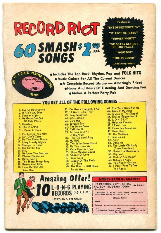 Unknown Worlds #46 1966- ACG Silver Age- Frankenstein G