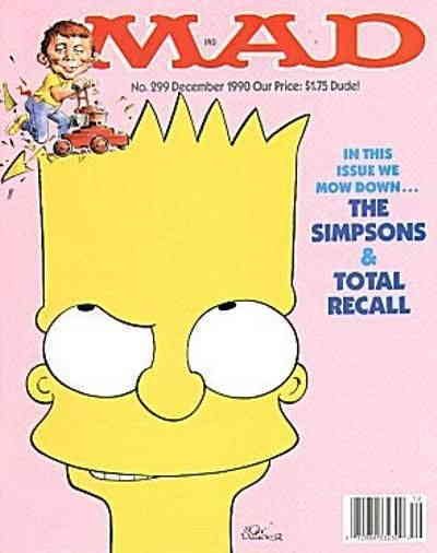 Mad #299 FN ; E.C | December 1990 Bart Simpsons magazine