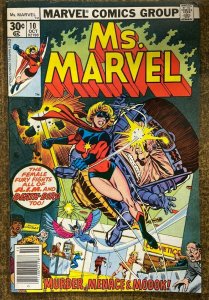 MS. MARVEL #10  (Marvel,10/1977) FINE (F) MODOK! Death-bird! Carol Danvers!