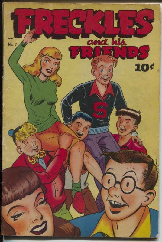 Freckles and His Friends #7 1948-Standard-spicy headlights cover & panels-VG-